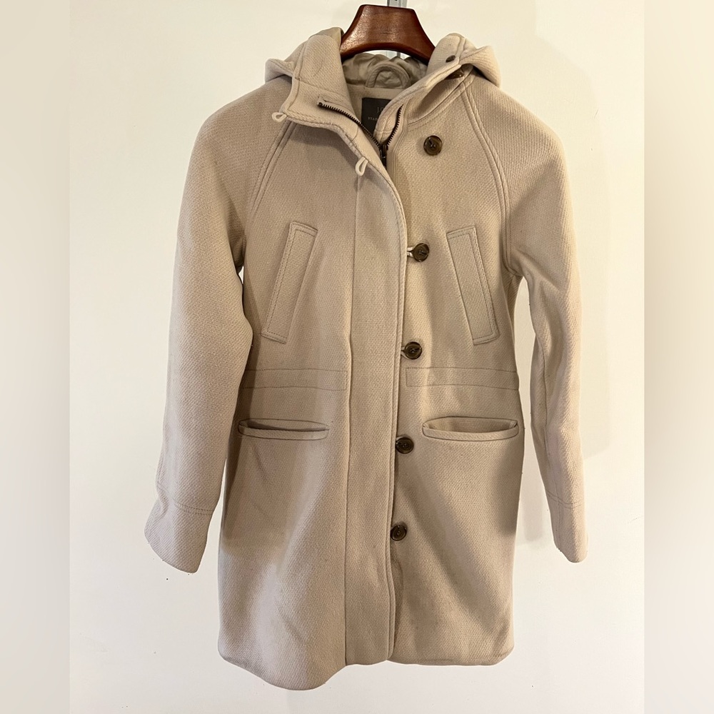 J. CREW Nello Gori cream wool Stadium Cloth coat 2